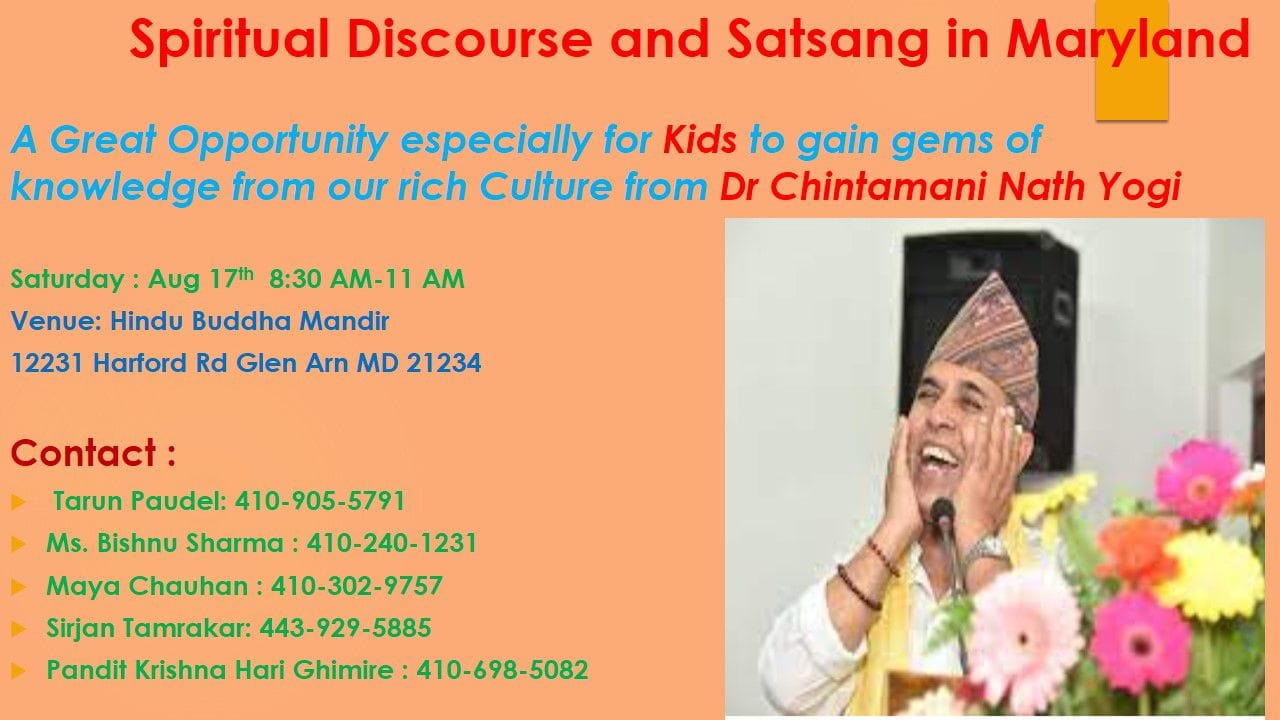 Spiritual Discourse and Saatsang in Maryland